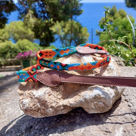 Guinzaglio intrecciato ARANCA